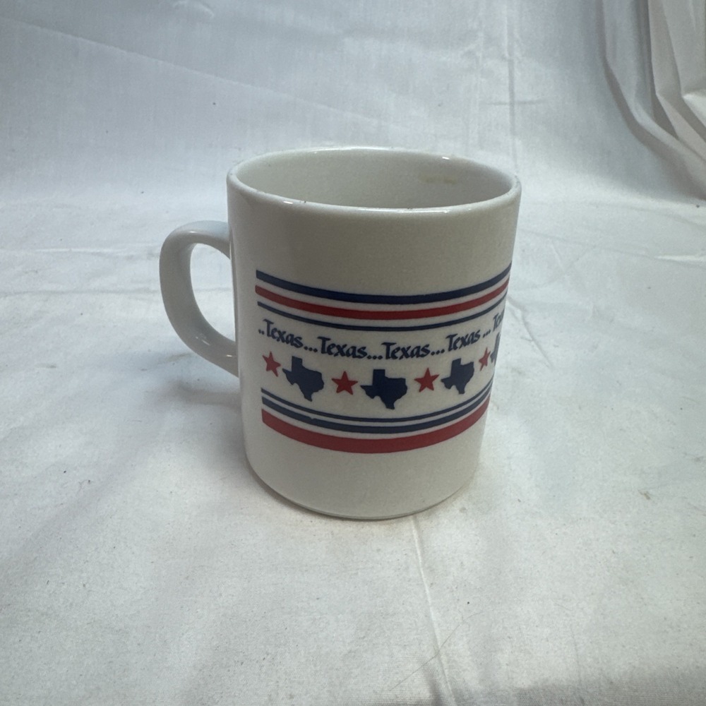 Vintage Patriotic Coffee Mug‎ Texas K. Cramer Designs 1984